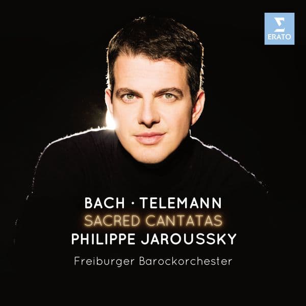 Album cover art for Bach - Telemann: Sacred Cantatas