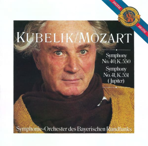 Album cover art for Mozart: Symphony No. 40 & Symphony No. 41 "Jupiter"