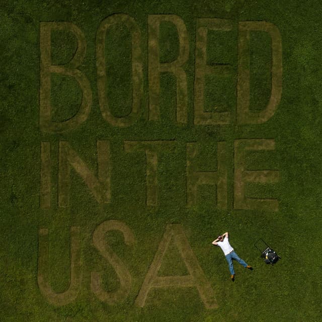 Album cover art for Bored in the USA