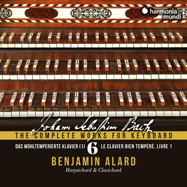 Album cover art for Johann Sebastian Bach: The Complete Works for Keyboard, Vol. 6 "Das Wohltemperierte Klavier"