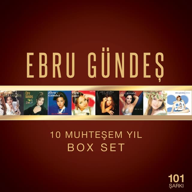 Album cover art for Ebru Gündeş 10 Muhteşem Yıl Box Set