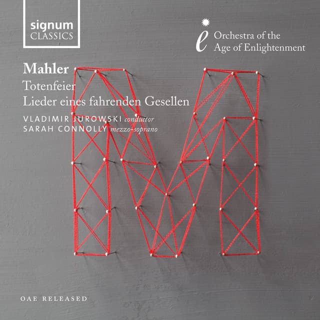 Album cover art for Mahler: Totenfeier, Lieder Eines Fahrenden Gesellen