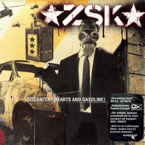 Album cover art for Discontent Hearts and Gasoline