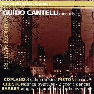 Album cover art for Guido Cantelli Conducts American Masters