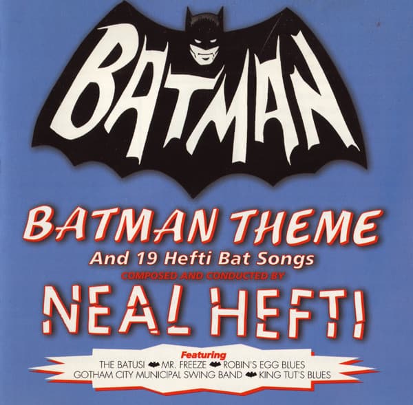 Album cover art for Batman Theme and 19 Hefti Bat Songs