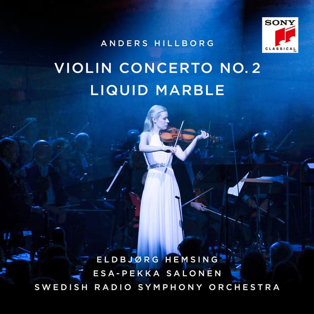 Album cover art for Hillborg: Violin Concerto No. 2 / Liquid Marble