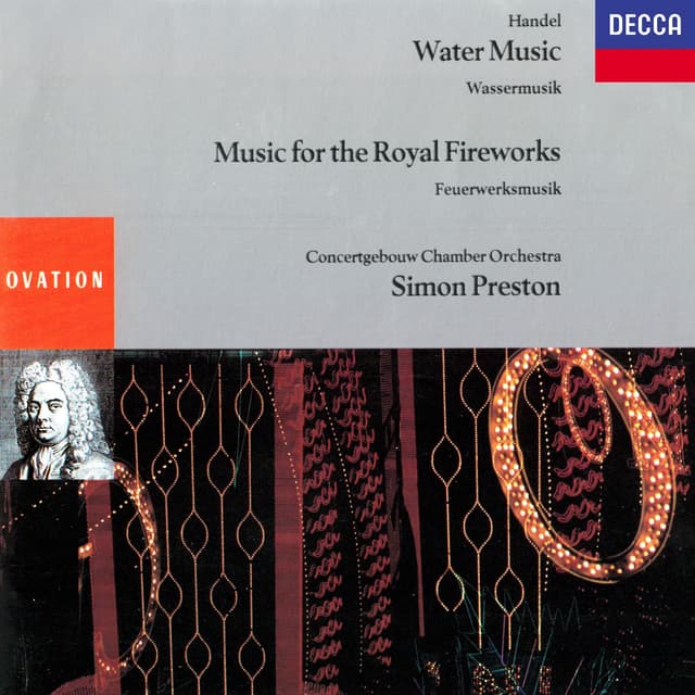 Album cover art for Handel: Water Music - Music for the Royal Fireworks