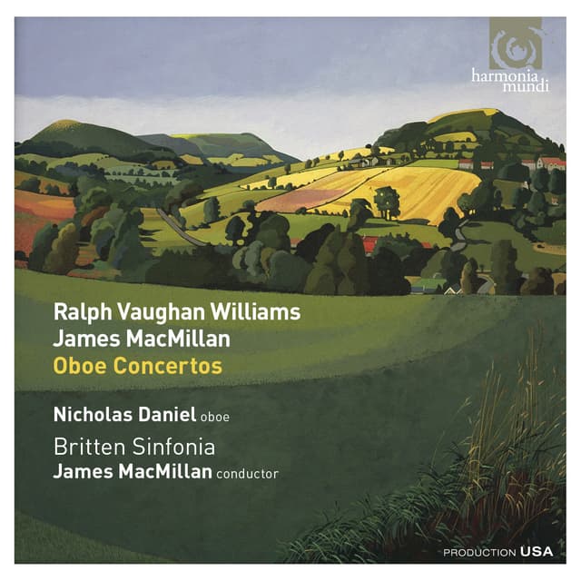 Album cover art for Ralph Vaughan Williams & James MacMillan: Oboe Concertos