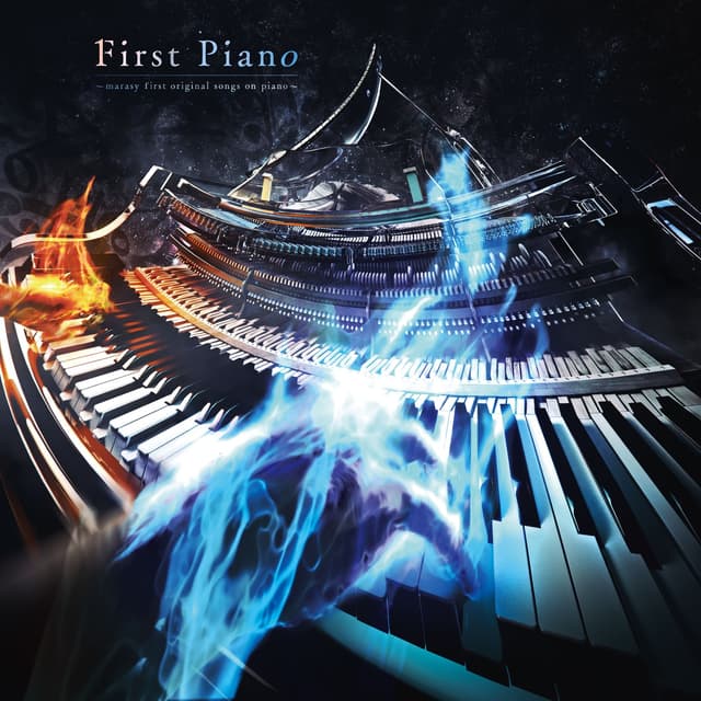 Album cover art for First Piano: marasy First Original Songs on Piano