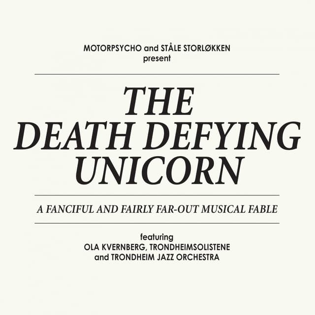 Album cover art for The Death Defying Unicorn